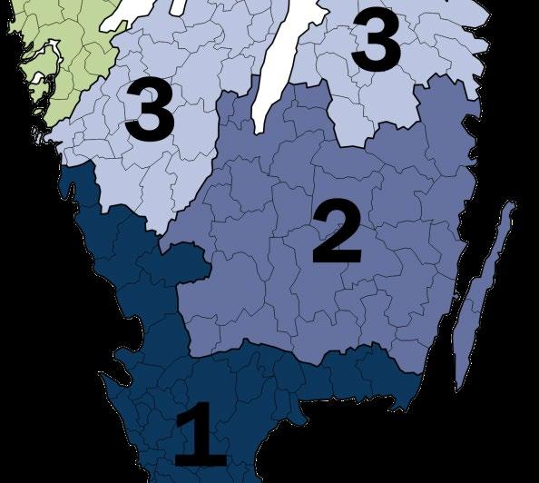SKOGSPRISER OMRÅDE 2 ¾ av de