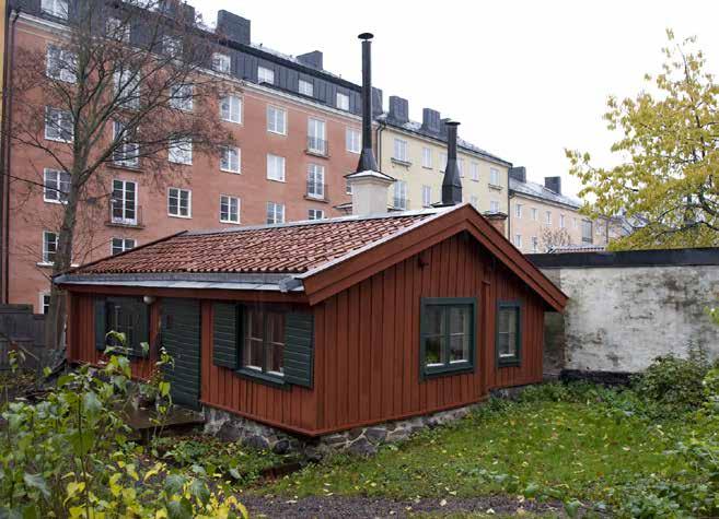 TRÄHUSET NUMMER 1 PÅ KARTAN UPPFÖRDES URSPRUNGLIGEN UNDER 1700-TALETS FÖRSTA HÄLFT MEN HAR OMBYGGTS ETT FLERTAL GÅNGER. FOTO: J.