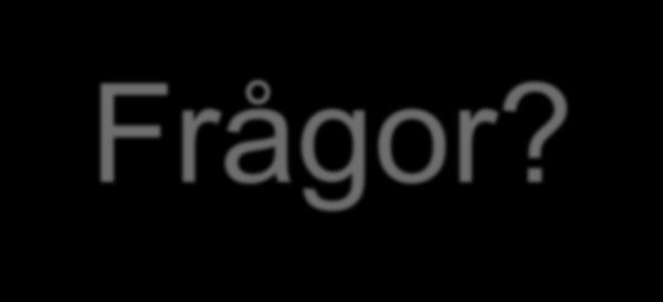 Frågor?