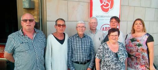 4 Kandidater till kyrkofullmäktige i Gnosjö: Från vänster: B-G Härestrand, Ingela Mejenqvist Heikkilä, Egon Axelsson, Göte Stigemyr, Rut Petersen, Camilla Karlsson Park, Annie Fredriksen.