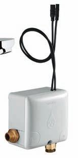 blandaranordning för lågt tryck 36 421 000 L-Size Infraröd tvättställsblandare (230 V) med blandaranordning 36 422 000 6V Höjd för strålsamlare 150 mm 36 335 SD0 Infraröd tvättställsblandare (230