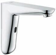 RSK 8553454 Infraröd tvättställsblandare (230 V), väggmonterad, utan blandaranordning, projektion: 172 mm Krom-pip och beslag, för dold box 36 336 000 eller 36 337 000 36 336 000 / RSK 8236490 Dold