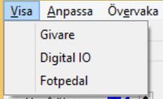 4. IBR Setup fönstret Figur 4.1 Rullgardinsmenyn Visa Figur 4.
