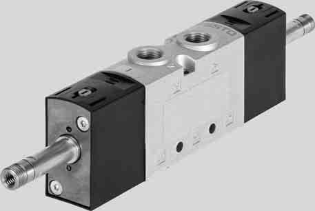 Solenoid valves VUVS-L, size 30, NPT Technical data -M- Flow rate Up to 2300 l/min (±20%) -K- Valve width 31 mm -P- Voltage 12, 24 V DC 24, 110, 120, 230, 240 V AC General technical data Valve