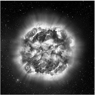 Solen som röd jätte Om ca 5 miljarder år sväller Solen upp och blir en röd jätte Merkurius, Venus och Jorden hamnar sannolikt inuti (om vi inte ändrar jordens bana) Astronomiska faror för vår typ av