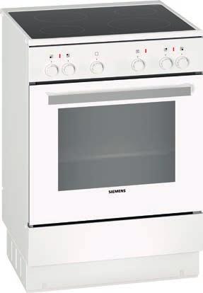 Konventionell ugn. 5 ugnsfunktioner: över-/ undervärme, separat undervärme, stor variogrill, liten variogrill. Löstagbara ugnsstegar. Ugnsbelysning: 1 st (25 W) placering upptill. Cylindervred.