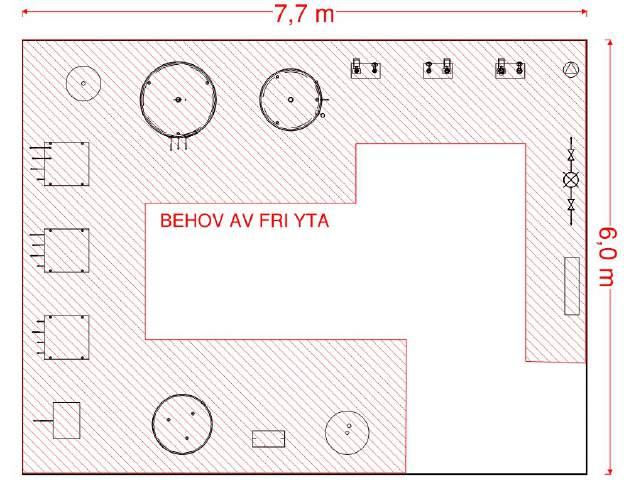 TEKNISKA INSTALLATIONER MED FÖRSLAG PÅ ÅTGÄRDER -INSTALLATIONER 50 10(19) Bild 4: Exempel på utformning av ny undercentral för bergvärme som motsvarar ett