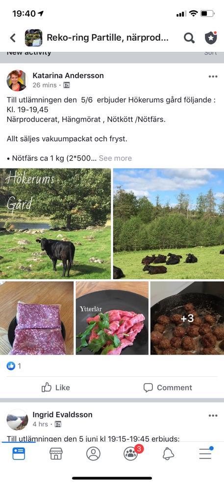 Gruppen på Facebook fungerar som en plattform för att möjliggöra kontakten.