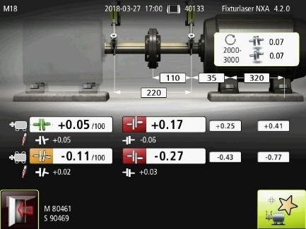 AXELUPPRIKTNING HORISONTELLA MASKINER Lägga till ny maskin med definierade data Lägg till ny maskin med definierade data. Avsluta Stänger mätfilen.