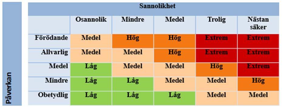 Riskanalys av styrelse och nämnder Bakgrund Revisorerna ska bedöma vilka hinder, hot eller risker som finns i verksamheten. Hur betydande är riskerna?