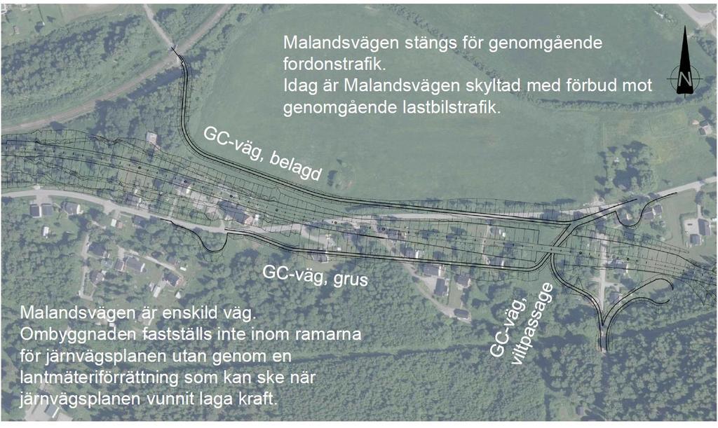 MINNESANTECKNINGAR 4 (9) 1.4 Malandsvägen Gällande Malandsvägen förklarade Peter att det är kommunen som anger den framtida utformningen.