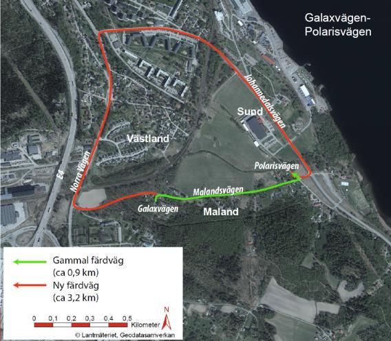 Funktionen för GC bibehålls i området med nya GC-vägar på båda sidor om järnvägen.