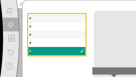 Inställning av regleringsfunktioner Ställ in regleringsdrift Inställningsassistent Aktuellt: Värmeelement Dynamic Adap.