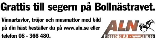 OLLNÄSTRAVET ÖNSKEMÅL OM OXPLATS Önskar du boxplats vid tävlingsdag eller för