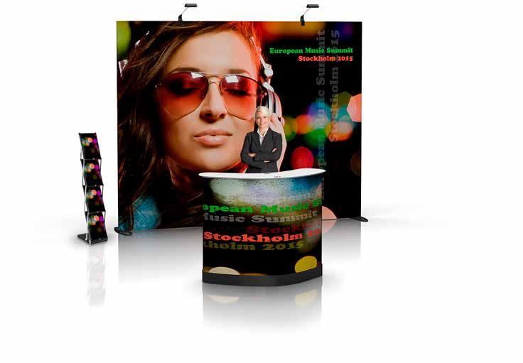 Minimontrar - idéer för ditt event eller din mässa Expand PodiumCase Packa din Expand GrandFabric eller Expand MediaWall XL i