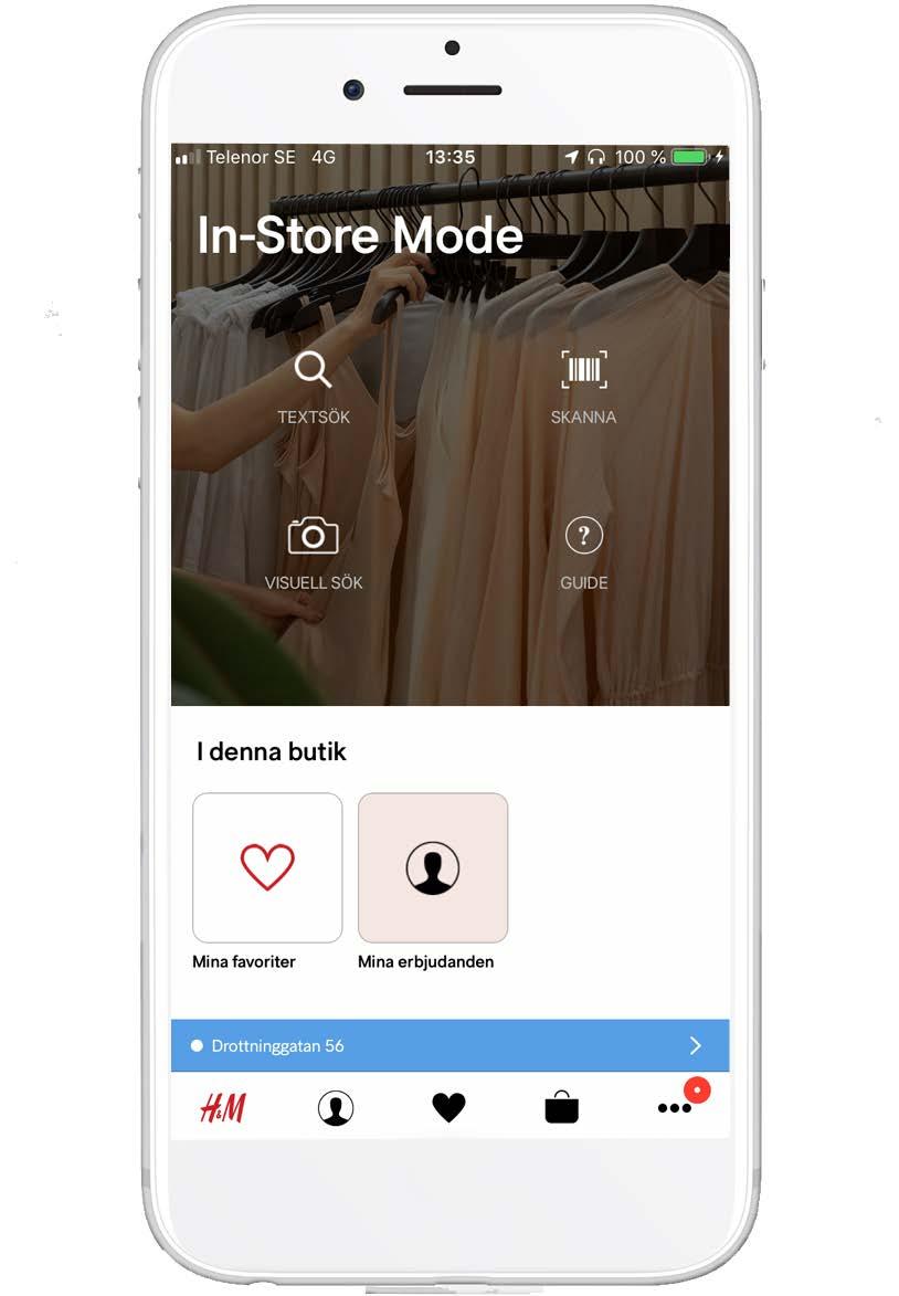 Fysiska butiker och online integreras En smidig shoppingupplevelse click & collect