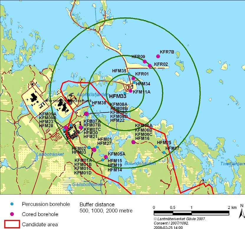 1 Introduction This report documents the results from a hydraulic interference test performed within the site investigation at Forsmark.