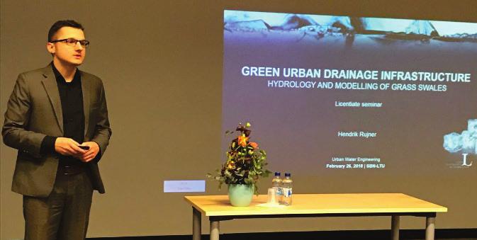 2.2.1 Urban grön infrastrukturs prestanda och hydrologi Hendrik Rujner, doktorand Handledare: Maria Viklander, prof.