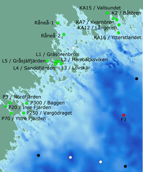 RA1/ RA2/ 3. Results 3.1 Differences between months 3.1.1 Gulf of Bothnia Most coastal control programs in the Gulf of Bothnia have limited data available for July.