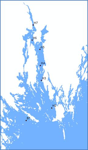 3.1.2 Baltic Proper Comparison of data for May-September, for inner stations in the Himmerfjärden area (H7 and H6 in Figures 3.