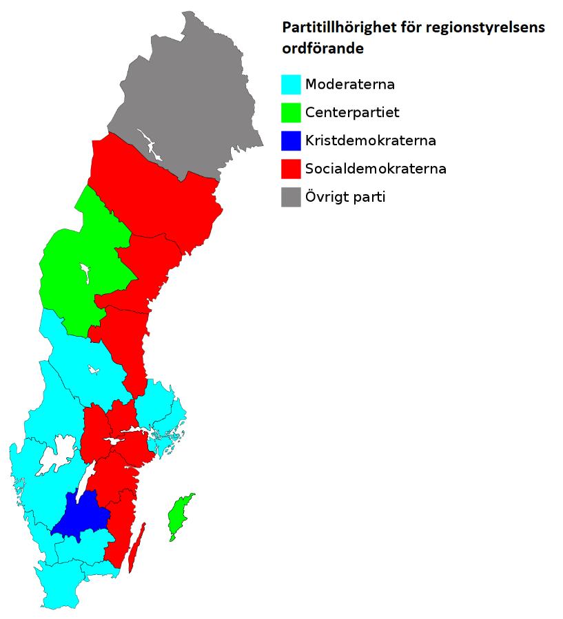 Regionstyrelsens ordförande Parti Moderaterna 9