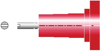 Applicera ett tunt lager siliconefett på utsidan av stresskonan samt i anslutningsdonet 50 Kontrollera att hålet i kabelskon och isolatorgenomföringen ligger i linje.