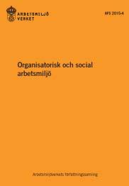Föreskrifter om organisatorisk