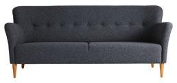Nova Nova 2-sits soffa 1993 Art. nr: 14305 165 85 82 42 30 1 4.5 115 Ben i ek, ask eller bok, ytbehanling och färger se sid 3. Eller ben i borstad aluminium. Kan fås med 3 cm högre ben.