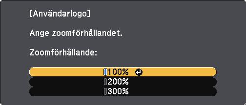 f g Använd pilknpprn för tt mrker bildområdet du vill nvänd som nvändrlogo och tryck på [Enter]. Du ser en dilogrut som frågr om du vill välj det här bildområdet.