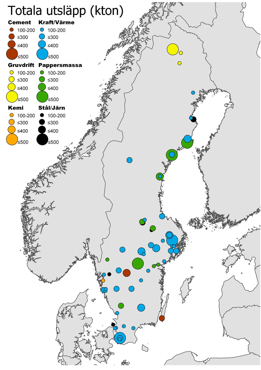 Svenska punktutsläpp av CO