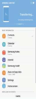 Smart Switch Överför data mellan mobila enheter via Smart Switch.