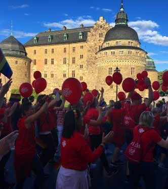 INTERNA AKTIVITETER I samband med invigningen av Friskis Aspholmen genomfördes FriskisRundan ett lopp med stopp.
