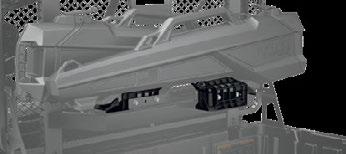 lågprofilsutformning med Kolpin Stronghold-design som rymmer upp till 132 cm långa gevär
