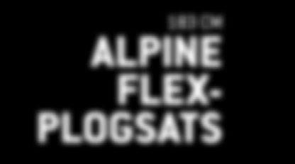 FLEX-PLOGARMSFÖRLÄNGNING (Visas ej) Chassiförlängning för Alpine Flex-plogarm för användning med Apache 360 LT-bandsats.