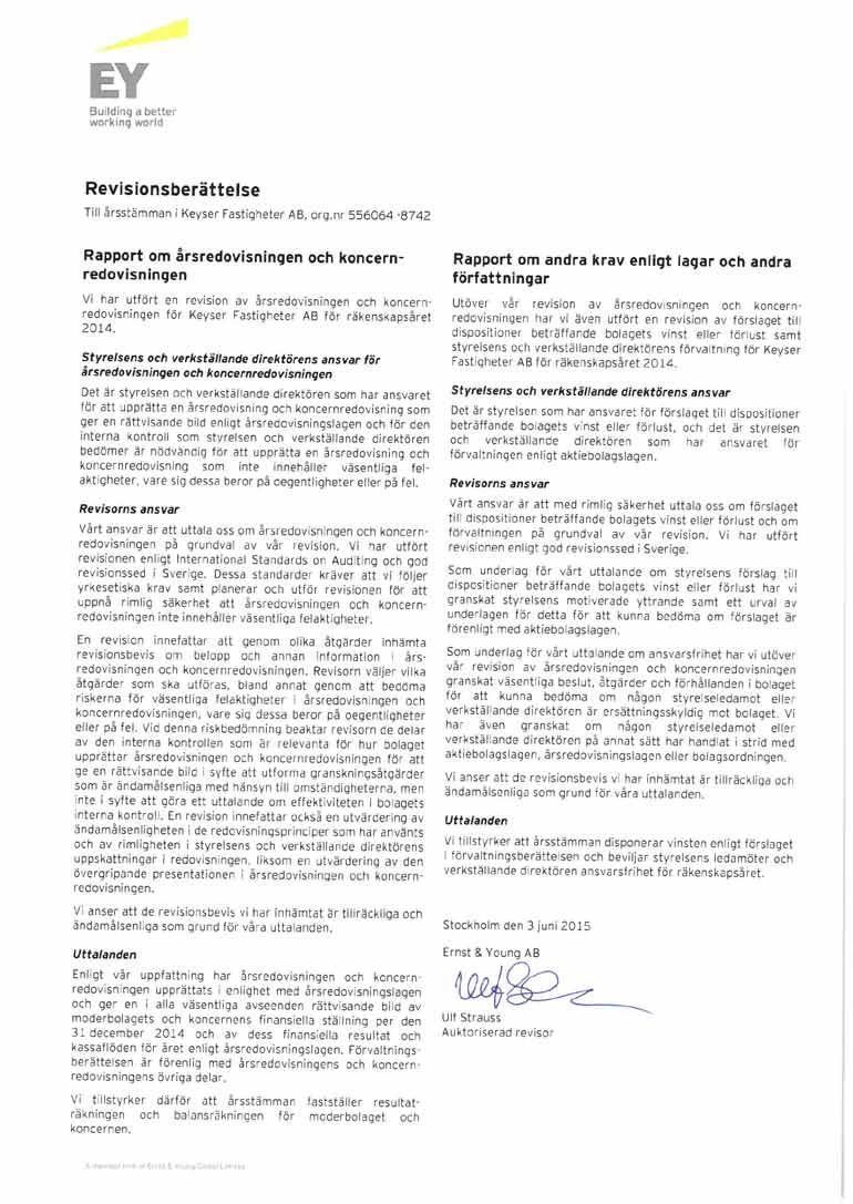 Revisionsberättelse Bolagsöversikt EA-gruppen Eric Andersson Gruppen AB 556287-3967 AB Frijo 556046-8638 Frijo Entreprenad AB 556206-3916 Broby Spår AB 556601-3479 Grävbolaget i Stockholm AB