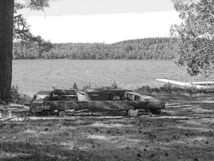 Svartaberget ligger mellan Långanäs och Asa kyrka. Om du vandrar norrut från Långanäs rastplats så kommer du till Svartaberget efter ett par minuter.