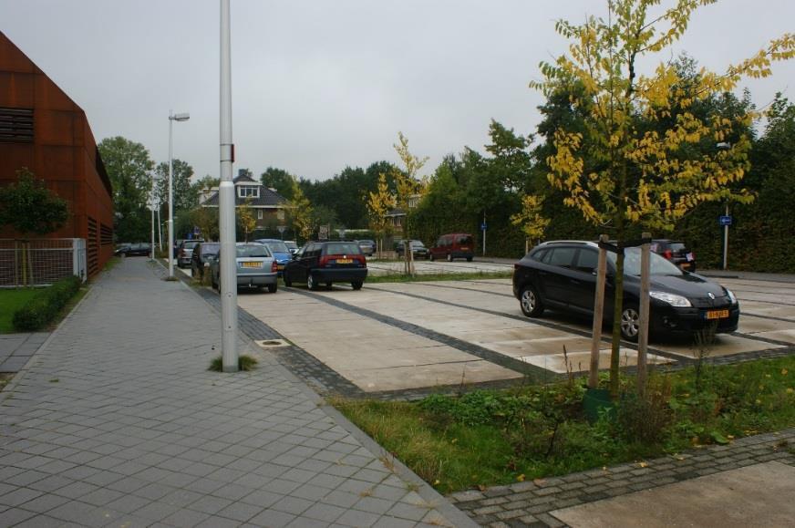 7.4 Växtbäddar vid parkeringar Växtbäddar bör anläggas i anslutning till de parkeringsplatser som planeras inom utredningsområdet.