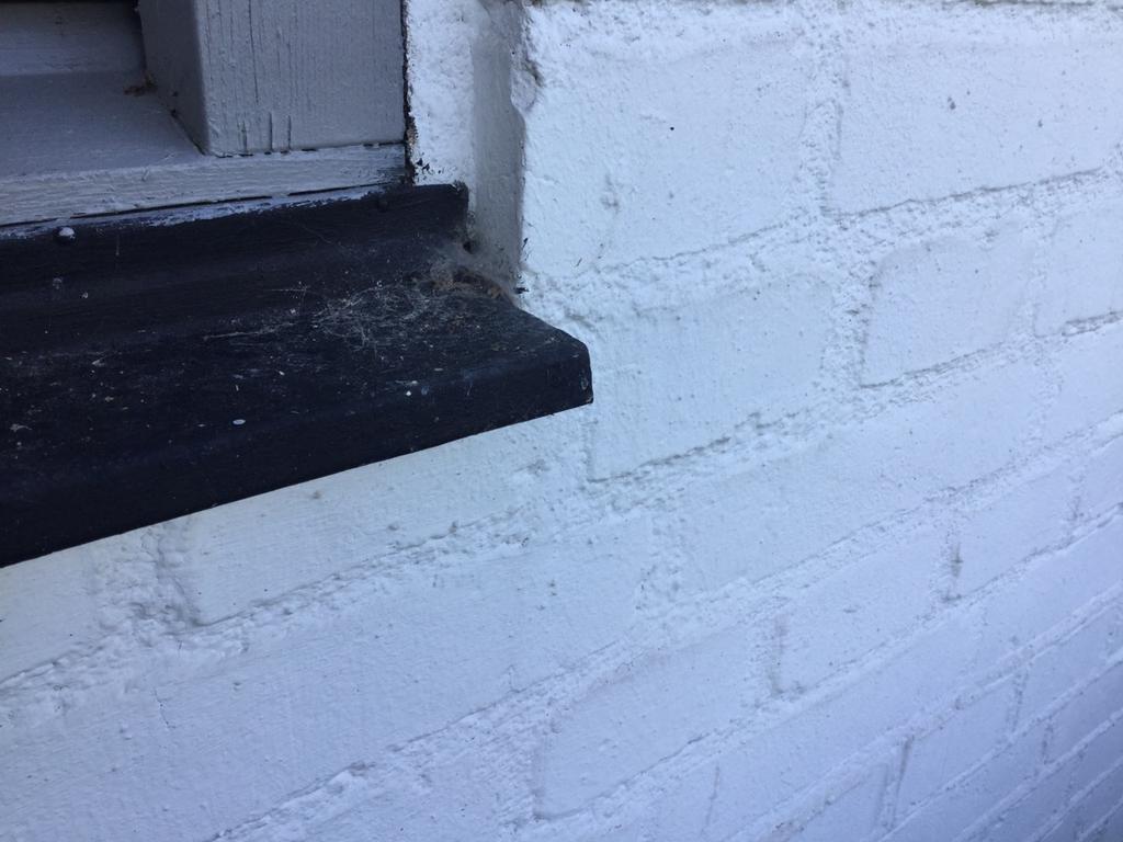 Brister i anslutning av plåtbleck (stenhus) Brister i anslutning av plåtbleck på dörrar och fönster leder till att vatten tränger in och orsakar skador på grund av förhöjd fuktstatus.
