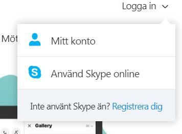 Workshop Skype 20 min Gå till www.skype.