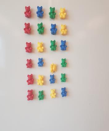 10. L: a hur tänkte du då med nallarna om du vänder 3*2 är...då kommer du till 6.