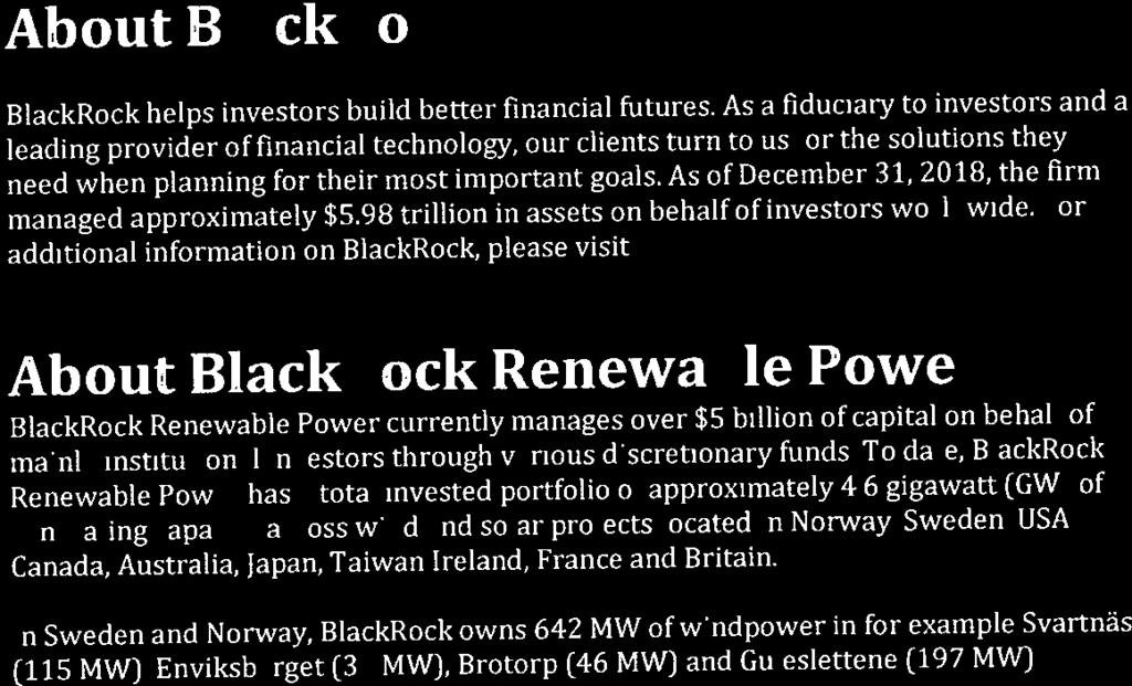 BlackRock~ About BlackRock BlackRock helps investors build better financial futures.