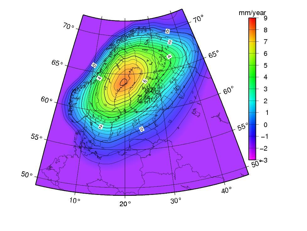 Old slide from 2006: Mean Sea Level (MSL) for year 2026.
