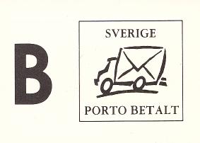 Returadress: Björn Jarlvik Filateli, Box 9110, 102 72