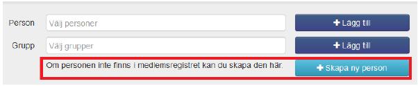 Bocka ur rutorna för Närvarande på de deltagare/ledare som inte var där.