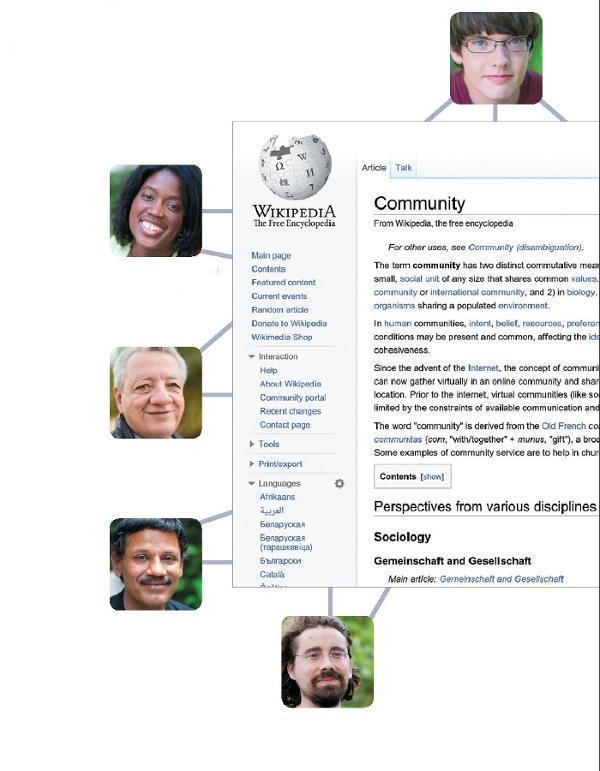 Människorna som gör Wikipedia Wikipedia består av en gemenskap (community) av användare, som bidrar till