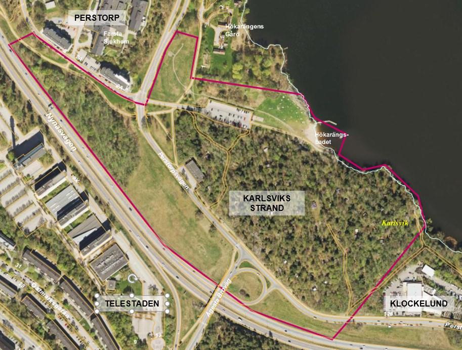Sida 14 (34) Markanvisning Karlsviks strand Inom delområde Karlsviks strand föreslås i detta ärende nya markanvisningar om sammanlagt 200 bostadsrätter, en f-6 skola, en förskola och gemensamma