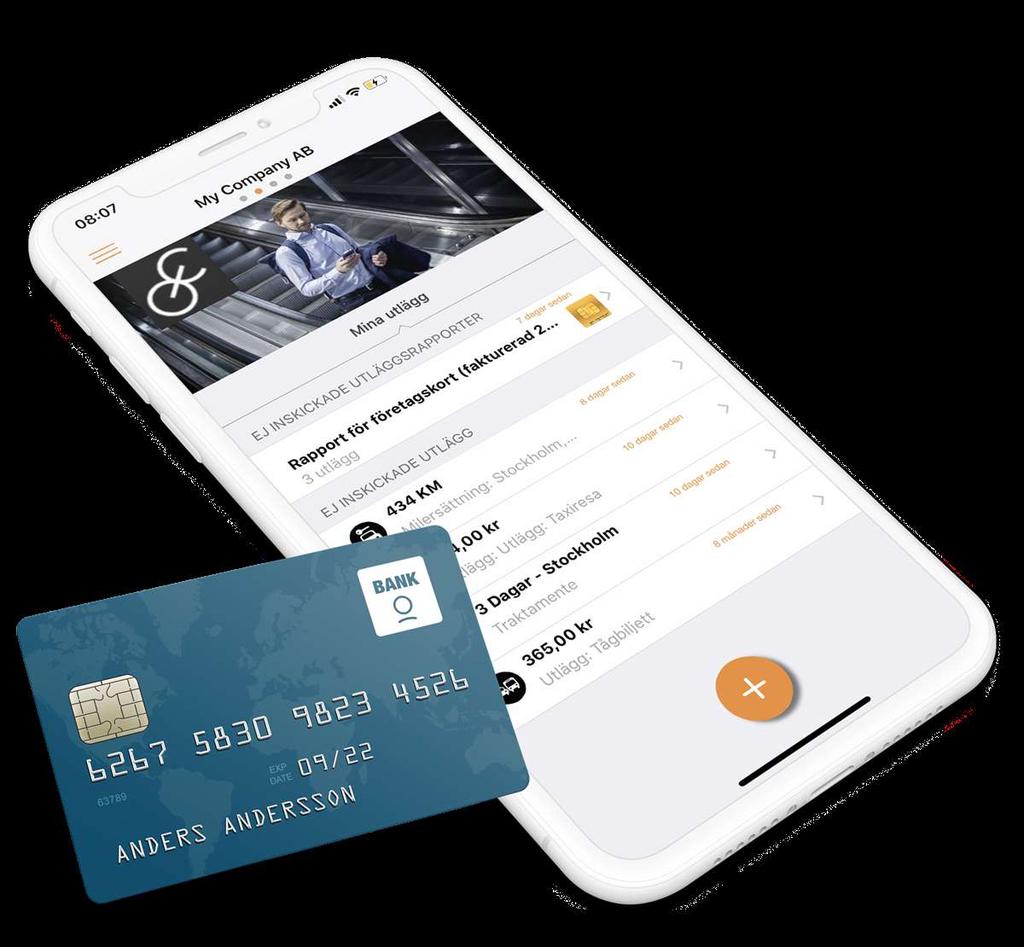 TILLÄGGSTJÄNST - KOPPLING FÖRETAGSKORT Koppla företagskort