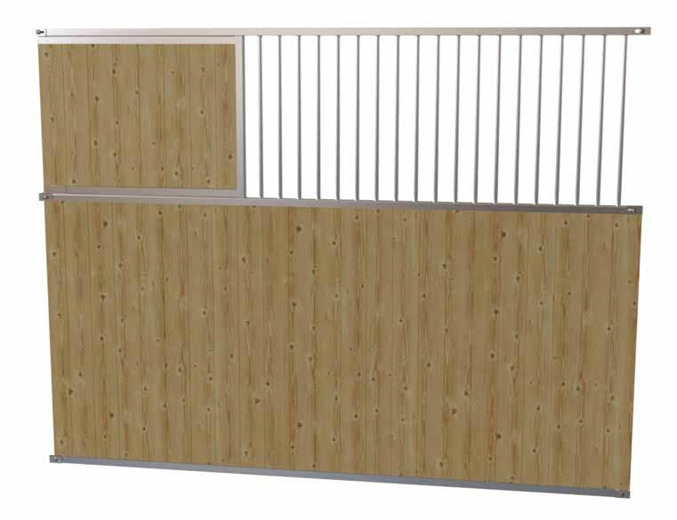 Svängd Mellanvägg LRS Svängd Mellanvägg med galler En designvägg med svängt galler med 4 st stolpbeslag. Längdjustering: 95 mm Vägghöjd 2250 mm, fyllningshöjd 1405 mm och gallerhöjd 862 mm.