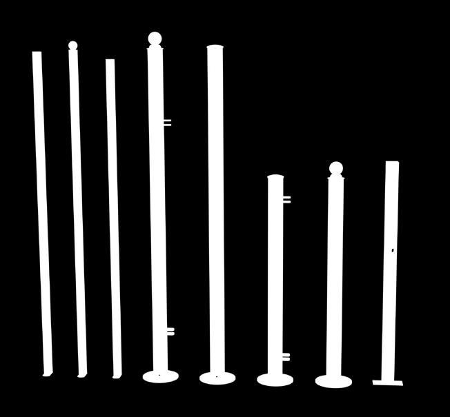 varmförzinkad, passar Classic, Basic och Base inredningen 3 88172 Gångjärnsstolpe slagdörr, 50x50 mm Höjd 2250 mm, varmförzinkad, passar bla Basic 2 73041 Hörnstolpe design 50x50 mm