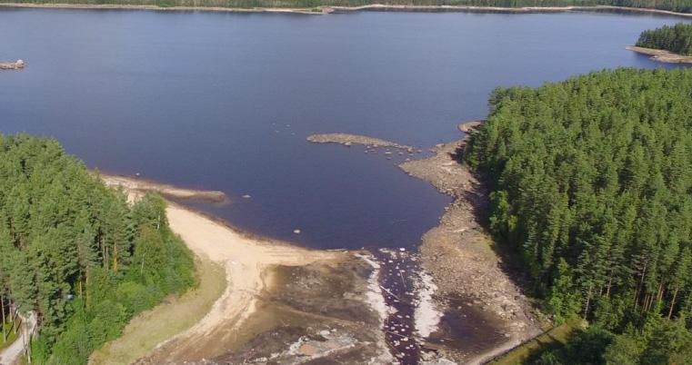 Rivning av Acksjödammen CASE Fria vandringsvägar för fiskar och andra djur skapades under rivningsprojektet av Acksjö- dammen.